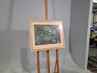 Afbeelding in lijst, j. van der plas, stilleven visser, 1963 - afbeelding 3 van  8