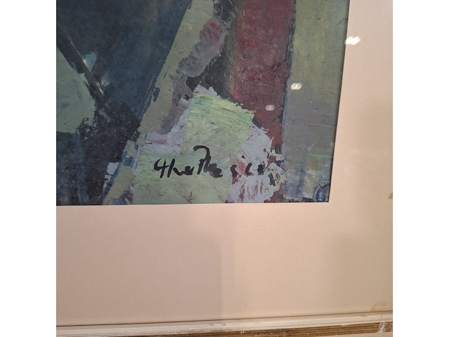 Afbeelding in lijst, j. van der plas, stilleven visser, 1963 - afbeelding 5 van  8