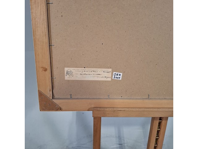 Afbeelding in lijst, j. van der plas, stilleven visser, 1963 - afbeelding 7 van  8