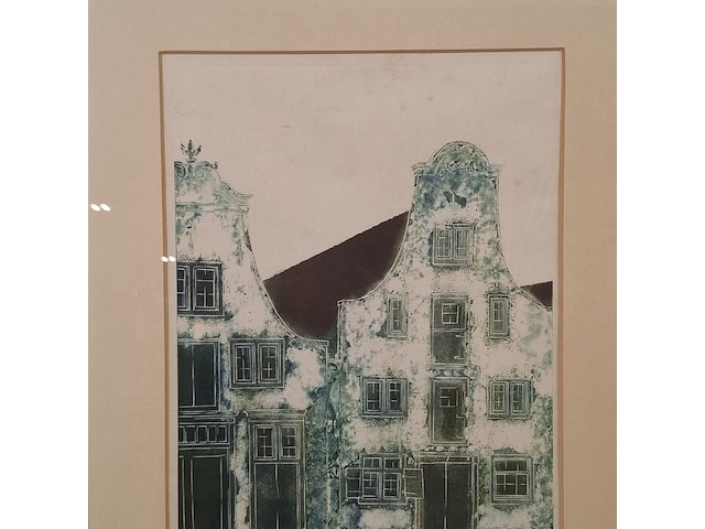 Afbeelding in lijst, j. van geem, kaaspakhuizen edam - afbeelding 2 van  7