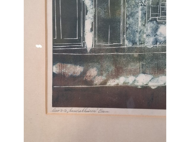 Afbeelding in lijst, j. van geem, kaaspakhuizen edam - afbeelding 4 van  7