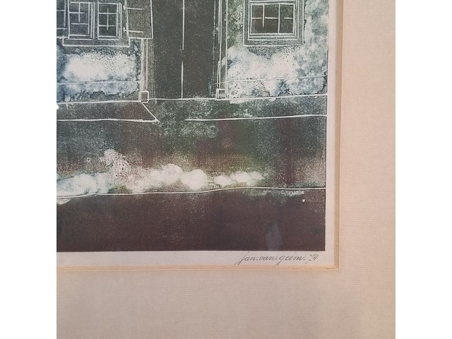 Afbeelding in lijst, j. van geem, kaaspakhuizen edam - afbeelding 5 van  7