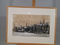 Afbeelding in lijst, j. v.d. plas, 1960 - afbeelding 1 van  6