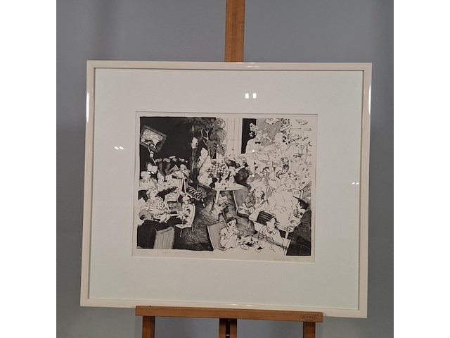 Afbeelding in lijst, j. v.d. woude, kuifje in tibet - afbeelding 1 van  10