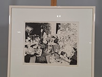 Afbeelding in lijst, j. v.d. woude, kuifje in tibet