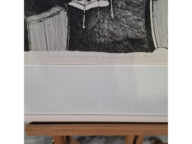 Afbeelding in lijst, j. v.d. woude, kuifje in tibet - afbeelding 6 van  10