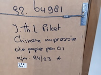 Afbeelding in lijst, l. piket, chinese impressie, 1972 - afbeelding 7 van  8