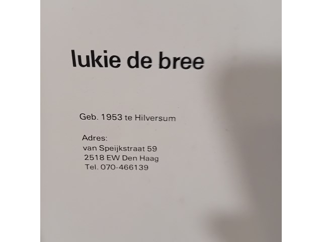 Afbeelding in lijst, lukie de bree, 175/300, 1984 - afbeelding 7 van  8