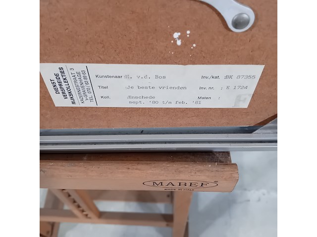 Afbeelding in lijst, m. van de bos, je beste vrienden 5/20, 1980 - afbeelding 10 van  10