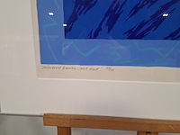 Afbeelding in lijst, maria neefjes, winterse kamer met tent 37/50, 1987 - afbeelding 5 van  8