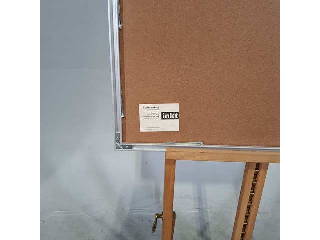 Afbeelding in lijst, maria neefjes, winterse kamer met tent 37/50, 1987 - afbeelding 8 van  8