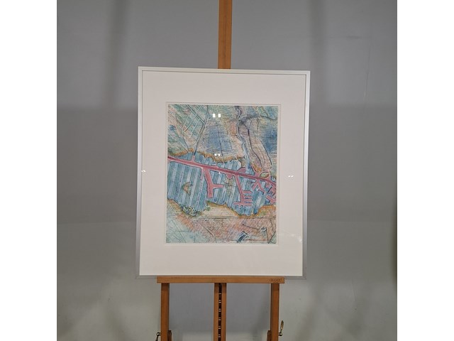 Afbeelding in lijst, n. korteweg, zaanstad verloren en gewonnen 25/25, 2002 - afbeelding 1 van  6