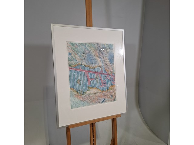 Afbeelding in lijst, n. korteweg, zaanstad verloren en gewonnen 25/25, 2002 - afbeelding 2 van  6