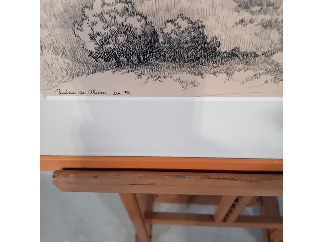 Afbeelding in lijst, p. cox, ruine de mison ba. fr. - afbeelding 6 van  9