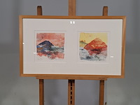 Afbeelding in lijst, paddy summerfield, volcano 1 and 3