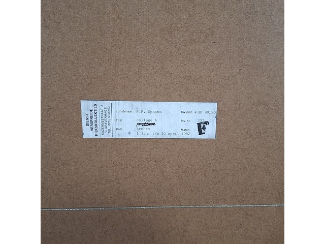 Afbeelding in lijst, p.r. spaans, 1e staat, 1982 - afbeelding 7 van  7