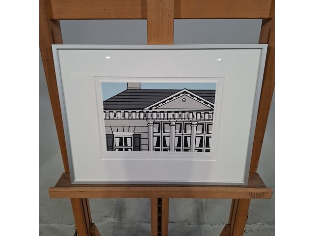 Afbeelding in lijst, rob van haayder, paviljoen de witte, scheveningen 76/100, 2014 - afbeelding 1 van  6