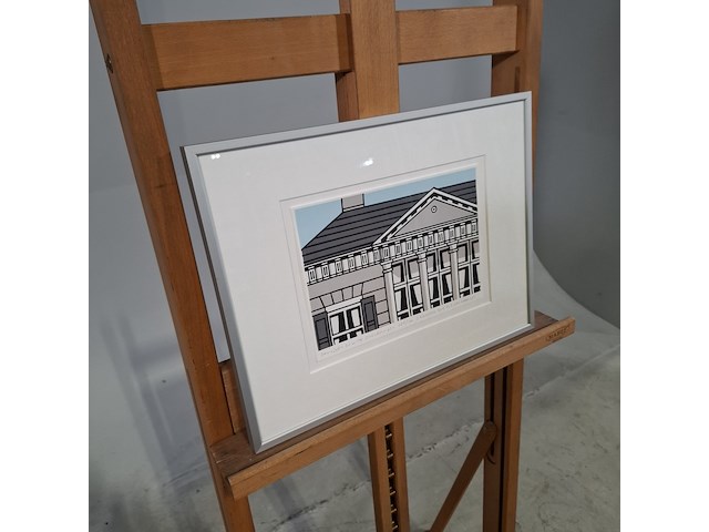 Afbeelding in lijst, rob van haayder, paviljoen de witte, scheveningen 76/100, 2014 - afbeelding 2 van  6