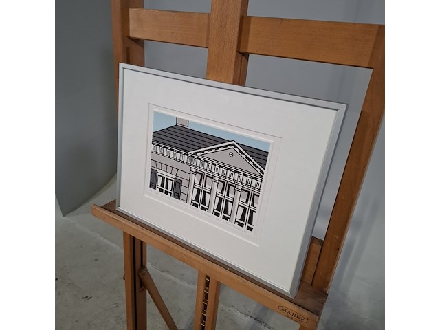 Afbeelding in lijst, rob van haayder, paviljoen de witte, scheveningen 76/100, 2014 - afbeelding 3 van  6