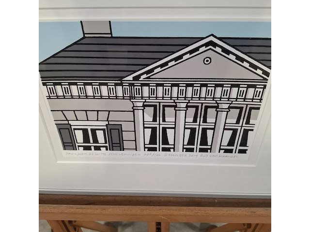 Afbeelding in lijst, rob van haayder, paviljoen de witte, scheveningen 76/100, 2014 - afbeelding 4 van  6