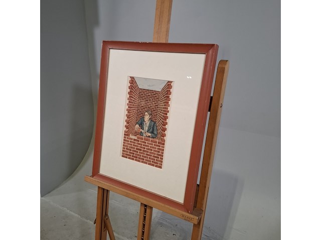 Afbeelding in lijst, ton frederiks, muur, 1976 - afbeelding 3 van  6