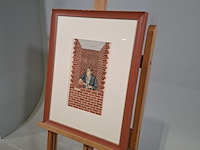 Afbeelding in lijst, ton frederiks, muur, 1976 - afbeelding 3 van  6