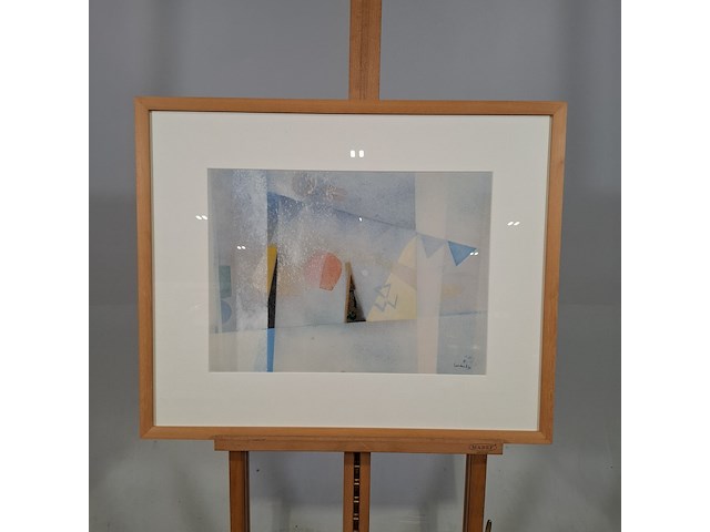 Afbeelding in lijst, volkers, rode zon, 1978 - afbeelding 1 van  7