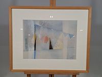 Afbeelding in lijst, volkers, rode zon, 1978 - afbeelding 1 van  7