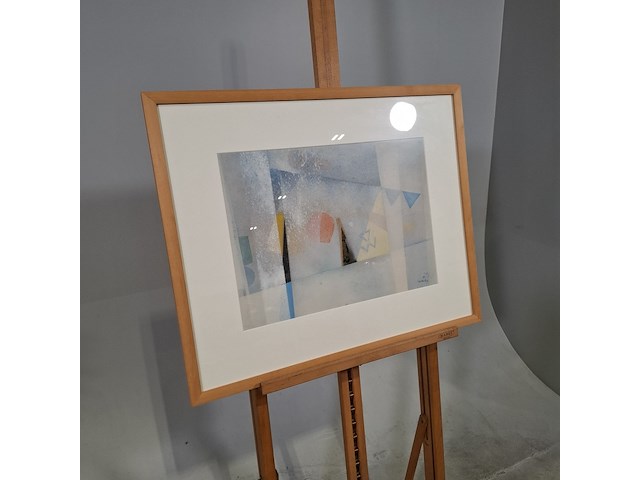 Afbeelding in lijst, volkers, rode zon, 1978 - afbeelding 2 van  7