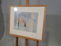 Afbeelding in lijst, volkers, rode zon, 1978 - afbeelding 3 van  7