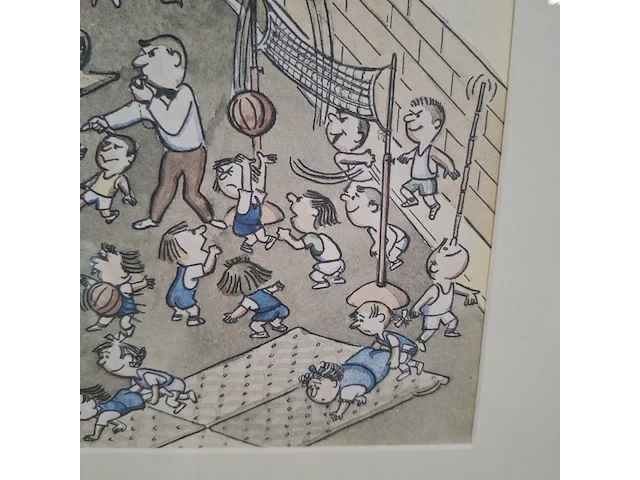 Afbeelding in lijst, voorstelling gymzaal - afbeelding 4 van  7
