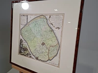 Afbeelding in lijst, voorstelling kaart van het eiland walcheren - afbeelding 3 van  7