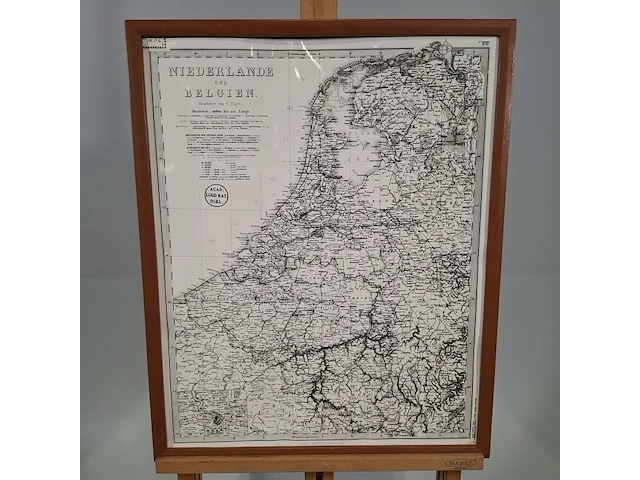Afbeelding in lijst, voorstelling landkaart nederland en belgie - afbeelding 1 van  9