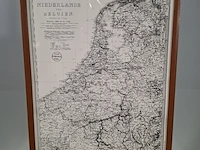 Afbeelding in lijst, voorstelling landkaart nederland en belgie - afbeelding 1 van  9