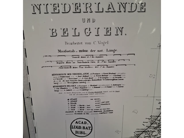 Afbeelding in lijst, voorstelling landkaart nederland en belgie - afbeelding 4 van  9