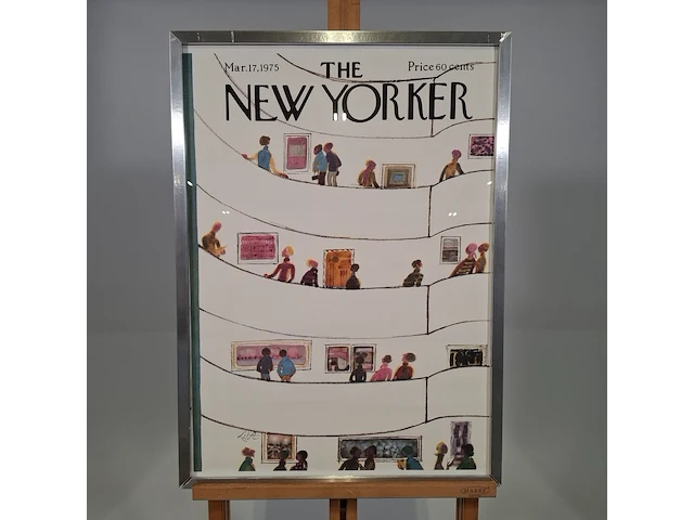 Afbeelding in lijst, voorstelling new yorker poster - afbeelding 1 van  8