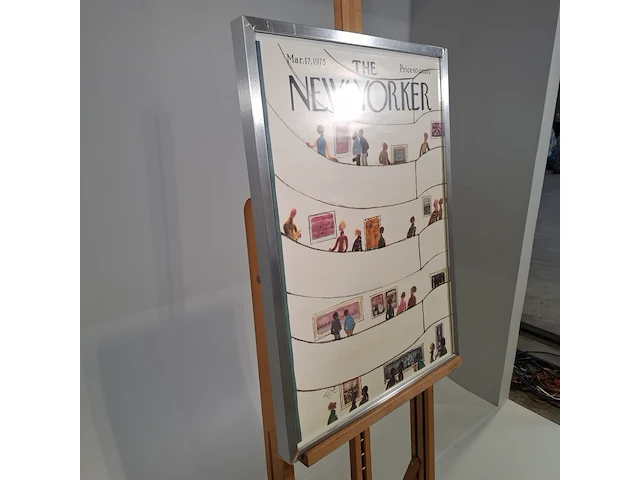 Afbeelding in lijst, voorstelling new yorker poster - afbeelding 2 van  8