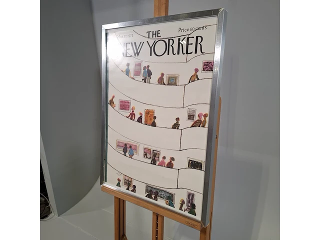 Afbeelding in lijst, voorstelling new yorker poster - afbeelding 3 van  8