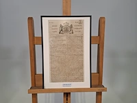 Afbeelding in lijst, voorstelling pagina van de staatscourant - afbeelding 1 van  6