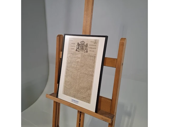 Afbeelding in lijst, voorstelling pagina van de staatscourant - afbeelding 3 van  6
