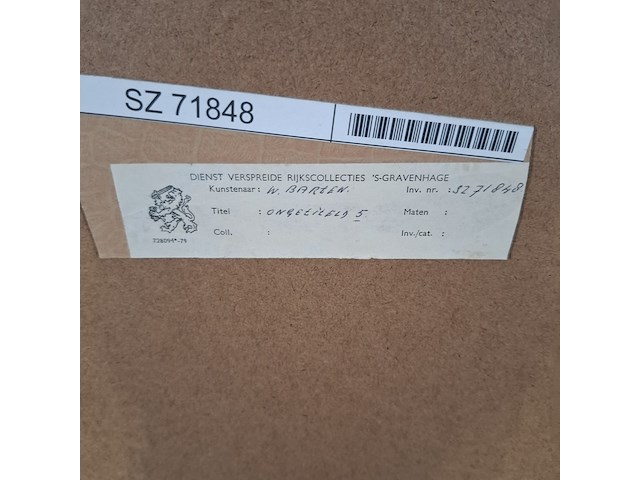 Afbeelding in lijst, w. barten - afbeelding 8 van  8