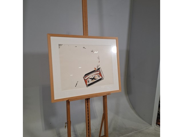 Afbeelding in lijst, w.c. compier, steek es op - afbeelding 2 van  7