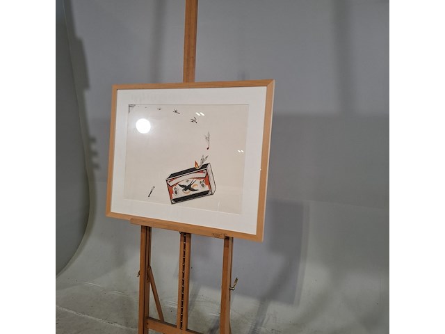 Afbeelding in lijst, w.c. compier, steek es op - afbeelding 3 van  7