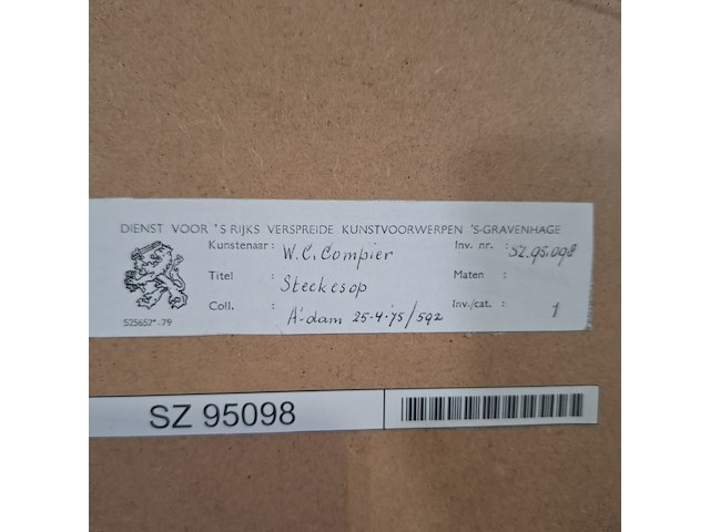 Afbeelding in lijst, w.c. compier, steek es op - afbeelding 7 van  7