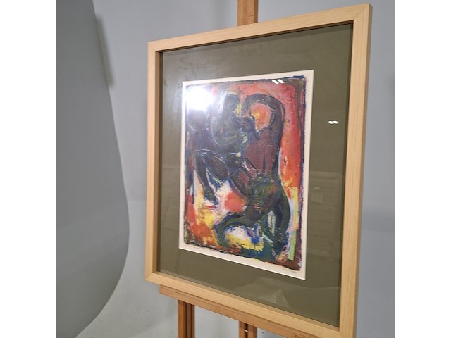 Afbeelding in lijst, w.j. motz, dansers - afbeelding 2 van  8