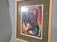 Afbeelding in lijst, w.j. motz, dansers - afbeelding 2 van  8