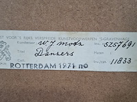 Afbeelding in lijst, w.j. motz, dansers - afbeelding 8 van  8