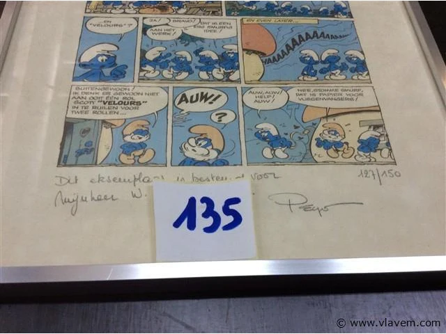Afdruk de smurfen getekend - afbeelding 2 van  2