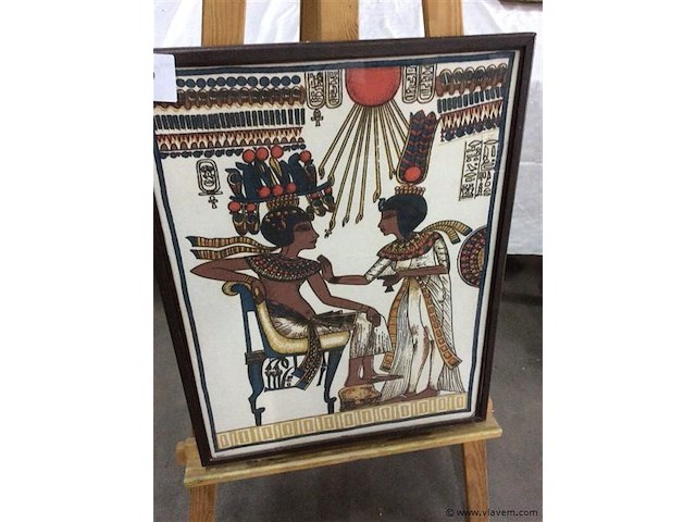 Afdruk egyptische voorstelling - afbeelding 1 van  2