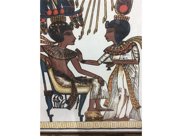 Afdruk egyptische voorstelling - afbeelding 2 van  2